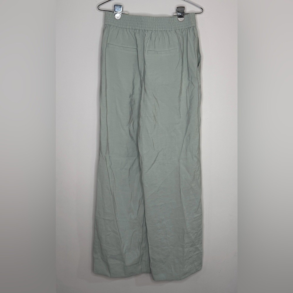 NWT Madewell The Carley Wide Leg Pant In Soft Drape Small Color Light Pale Green - Picture 6 of 8